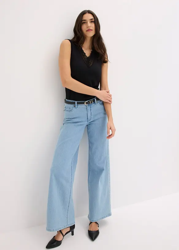 Maglia con pizzo, bonprix