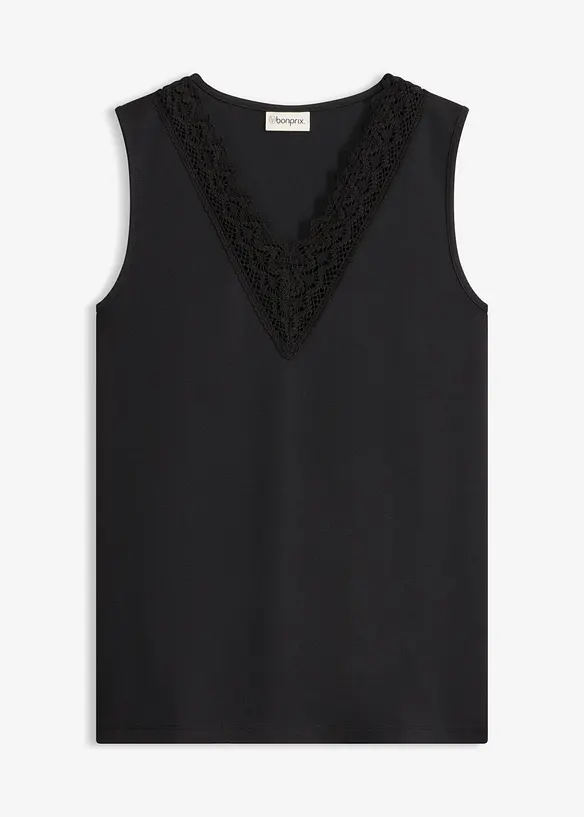 Maglia con pizzo, bonprix