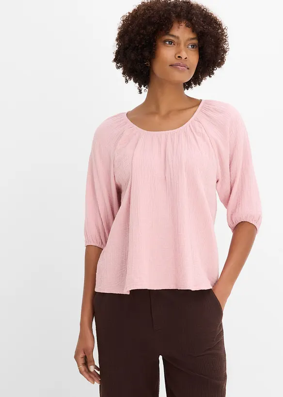 Tunica in mussola di puro cotone, bonprix