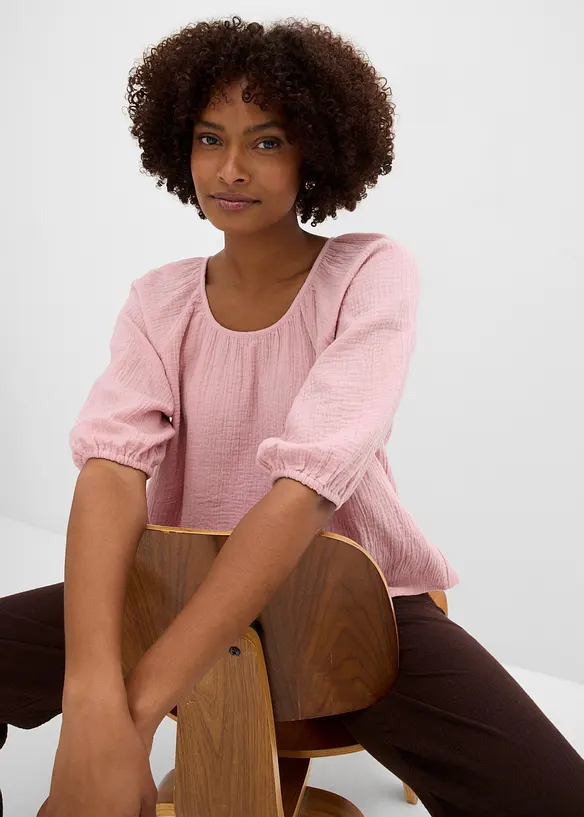 Tunica in mussola di puro cotone, bonprix