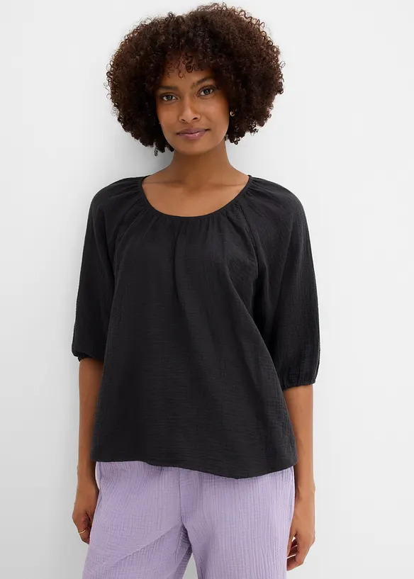 Tunica in mussola di puro cotone, bonprix
