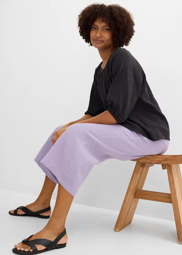 Tunica in mussola di puro cotone, bonprix