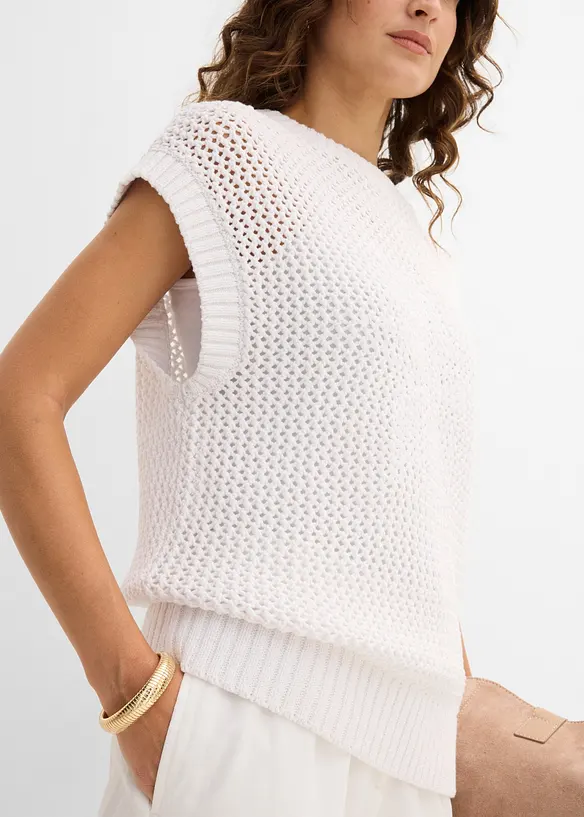 T-shirt in maglia di puro cotone, bonprix