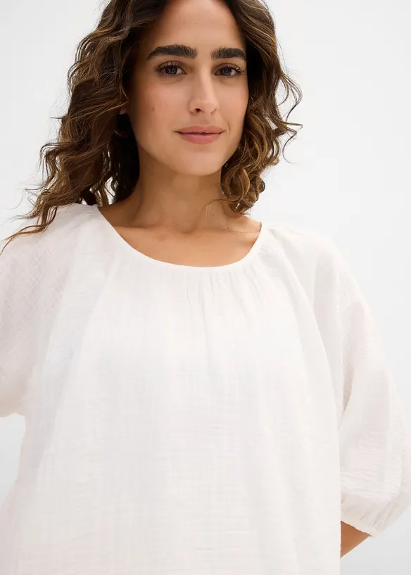 Tunica in mussola di puro cotone, bonprix