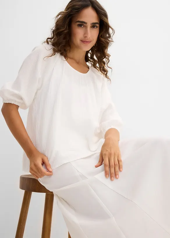 Tunica in mussola di puro cotone, bonprix