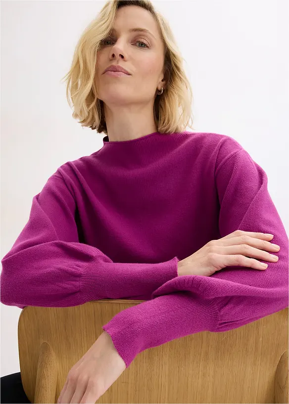 Maglione oversize in misto viscosa, bonprix