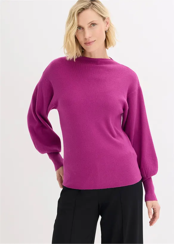 Maglione oversize in misto viscosa, bonprix