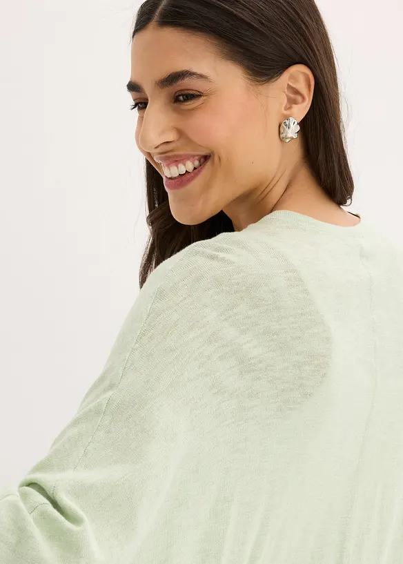 Cardigan in filato fine di puro cotone, bonprix