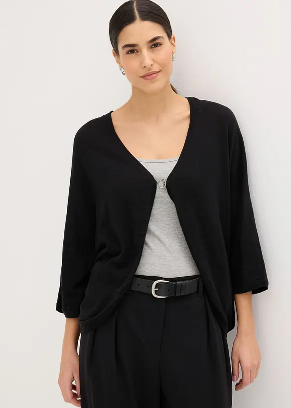 Cardigan in filato fine di puro cotone, bonprix