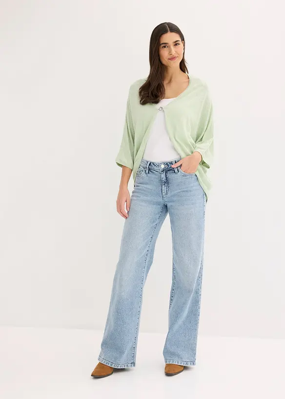 Cardigan in filato fine di puro cotone, bonprix