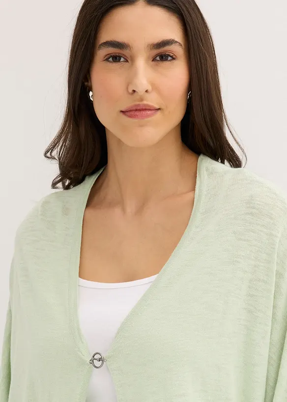 Cardigan in filato fine di puro cotone, bonprix