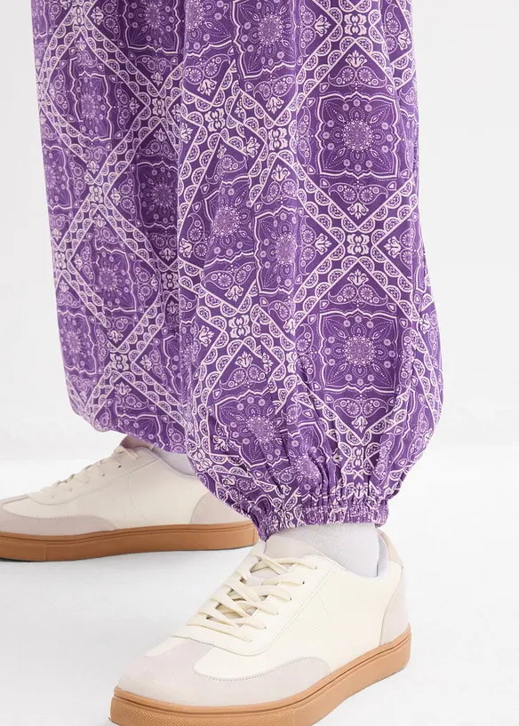 Pantaloni in viscosa fluente con elastico in vita, bonprix