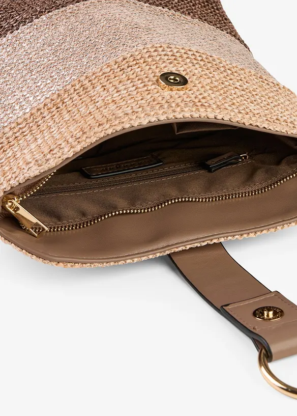 Borsa a tracolla effetto paglia, bonprix