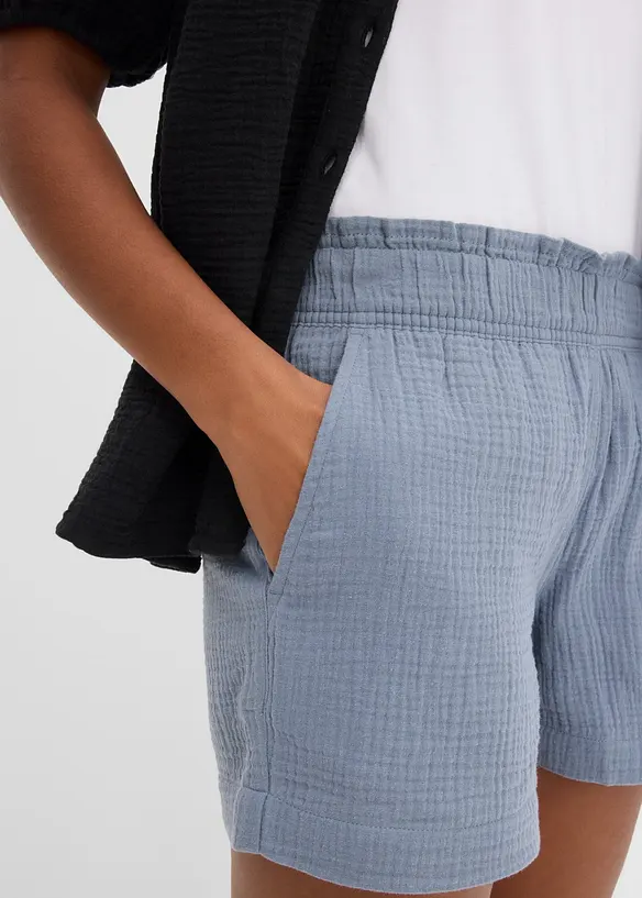 Shorts in mussola di puro cotone, bonprix