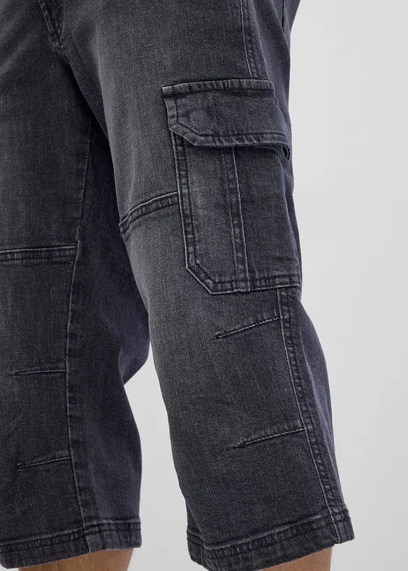 Jeans cargo a pinocchietto regular fit, straight, bonprix