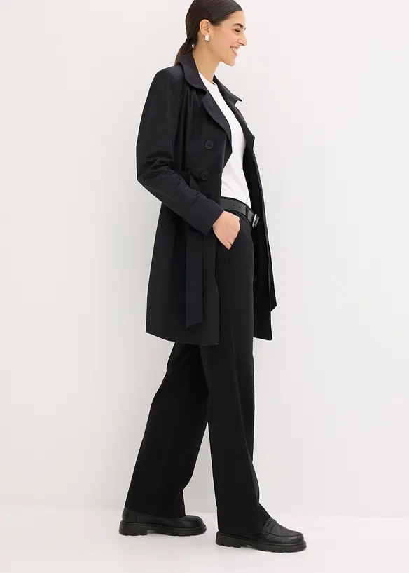 Pantaloni in tessuto misto lino e cotone, bonprix