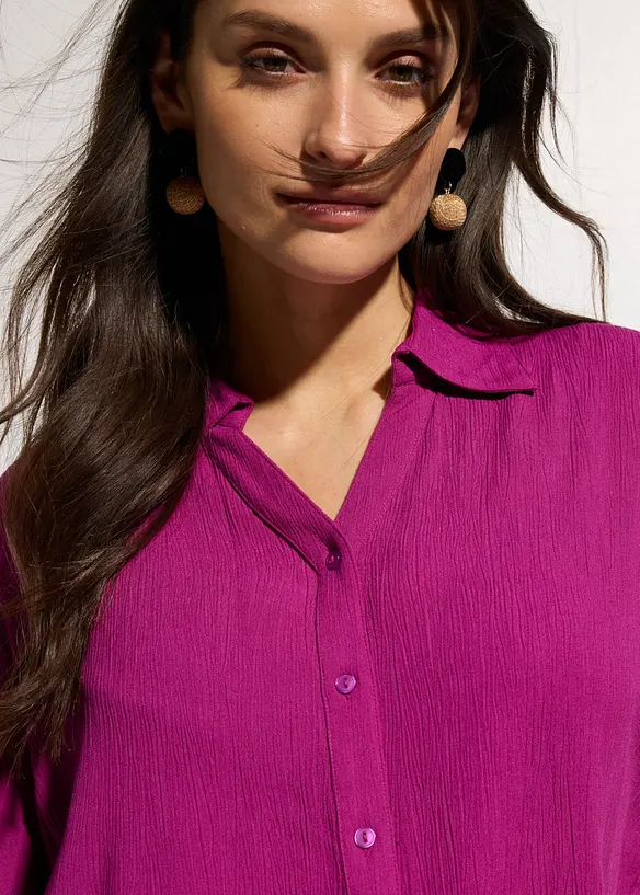 Blusa corta da mare in viscosa fluida, bonprix