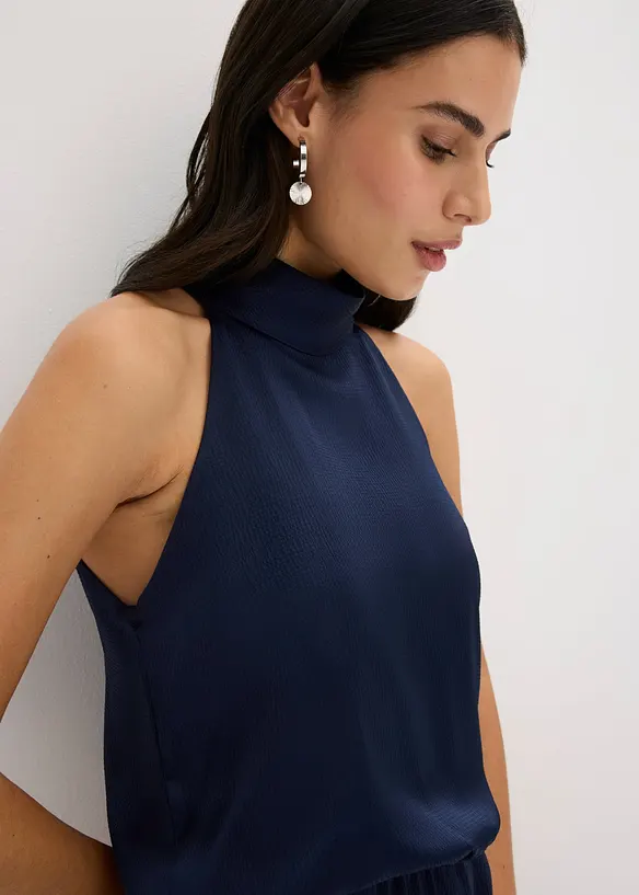 Tuta in satin operato, bonprix