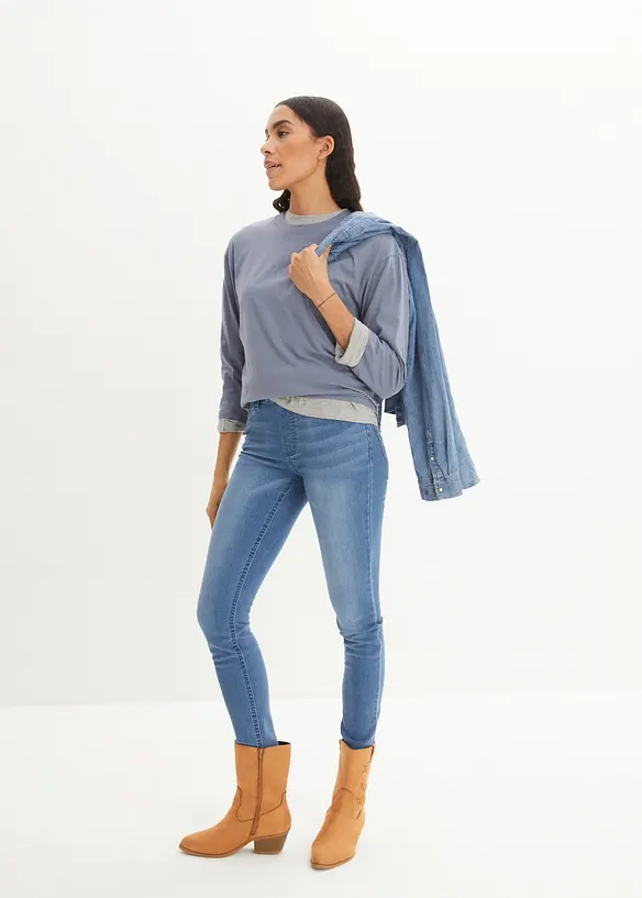 Jeggings, vita media, bonprix