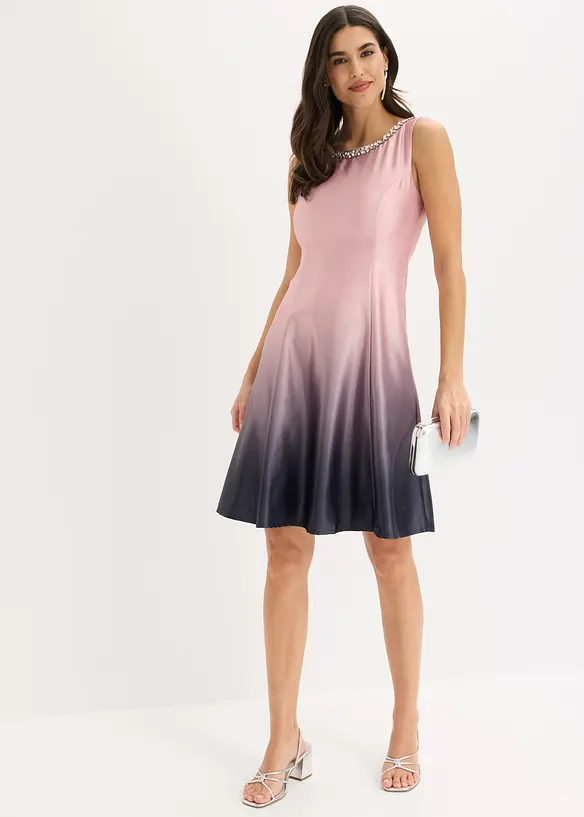 Miniabito in satin lucido, bonprix