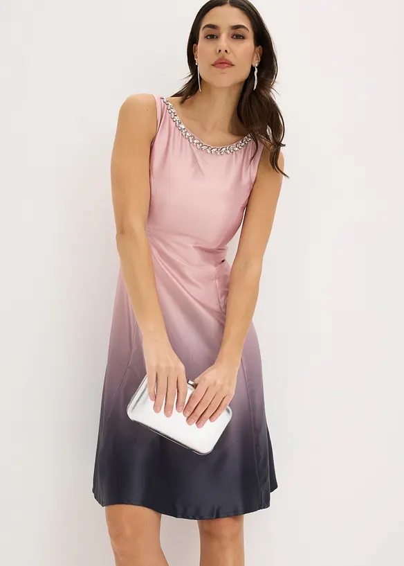 Miniabito in satin lucido, bonprix