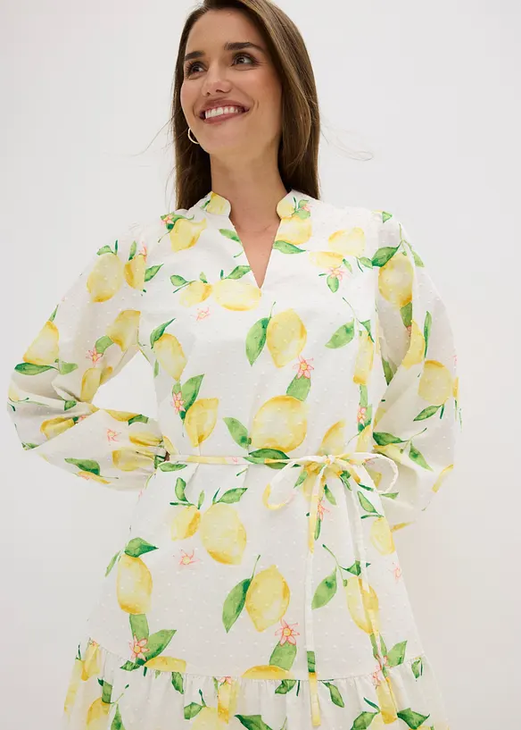 Abito tunica in puro cotone, bonprix