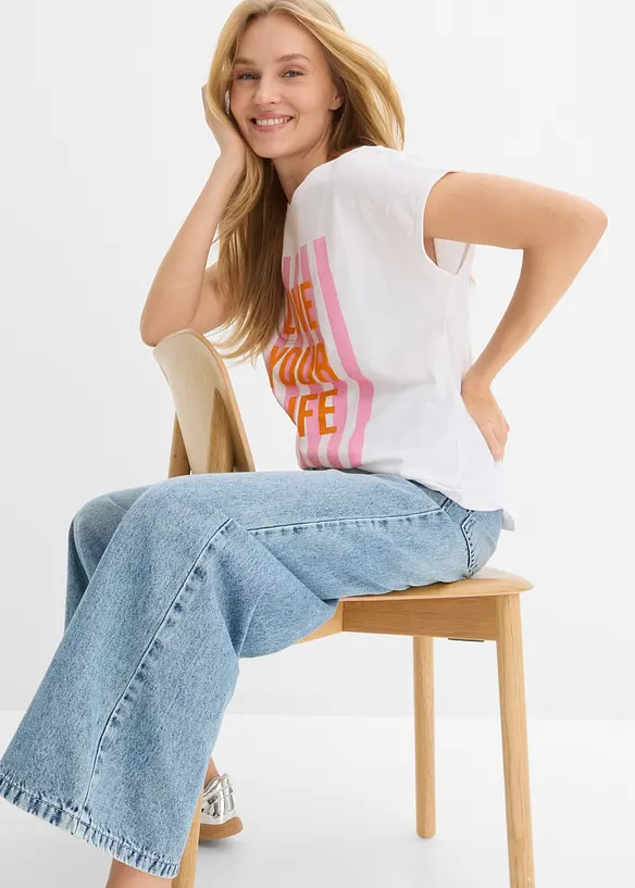T-shirt in puro cotone biologico, bonprix