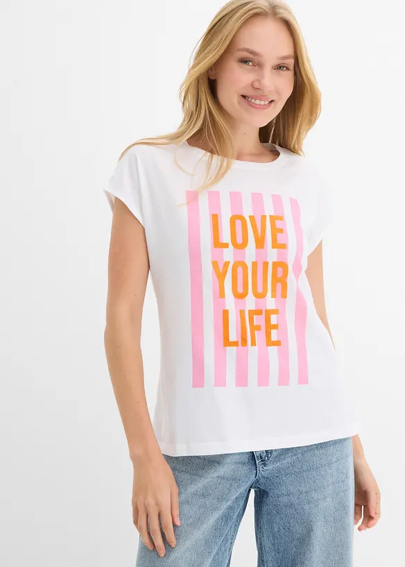 T-shirt in puro cotone biologico, bonprix