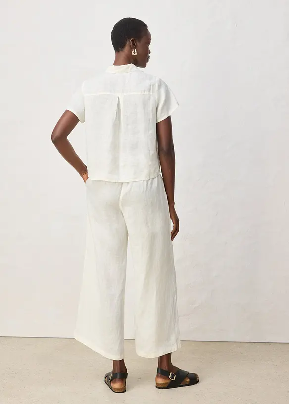 Pantaloni culotte in puro lino, bonprix