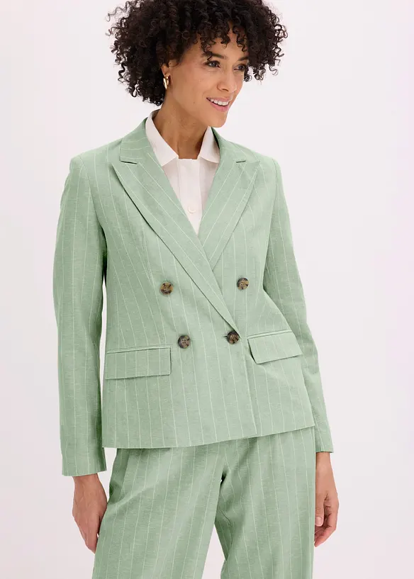 Blazer in misto lino, bonprix