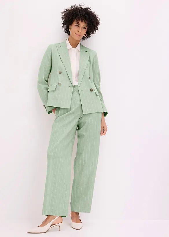 Blazer in misto lino, bonprix