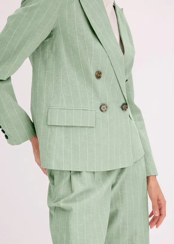 Blazer in misto lino, bonprix