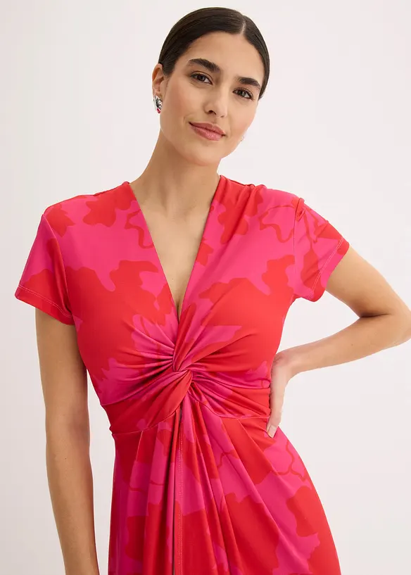 Abito di jersey con effetto attorcigliato, bonprix