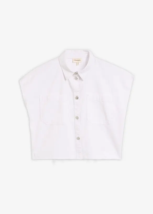 Camicia di jeans boxy cropped, bonprix