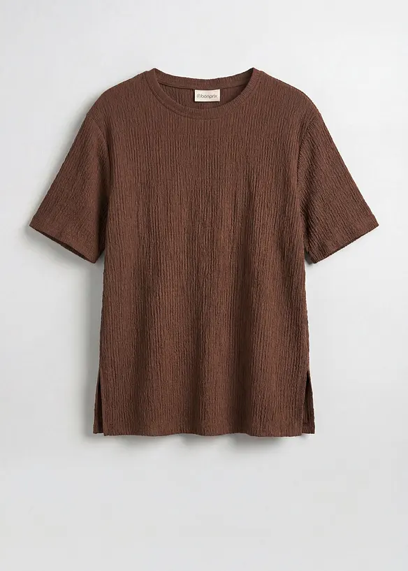 Maglia in cr&ecirc;pe stropicciato, bonprix