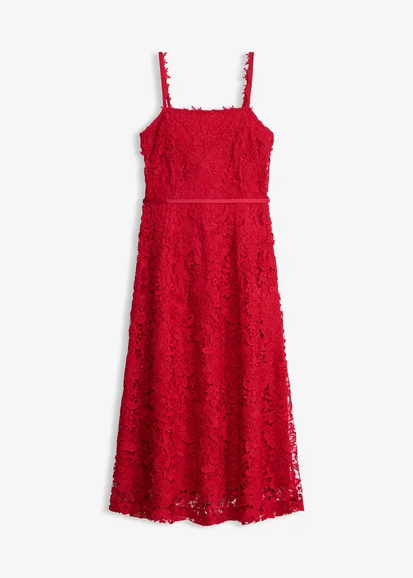Abito in pizzo con spalline decorate, bonprix