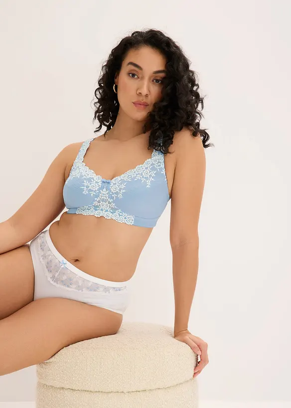 Reggiseno contenitivo senza ferretto con spalline imbottite, bonprix