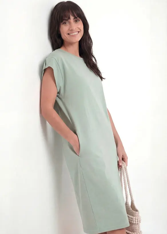 Abito in jersey di cotone biologico pesante, bonprix