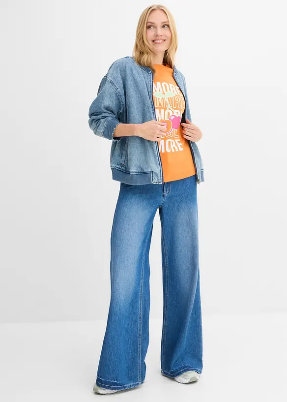 Maxi maglia in puro cotone biologico, bonprix