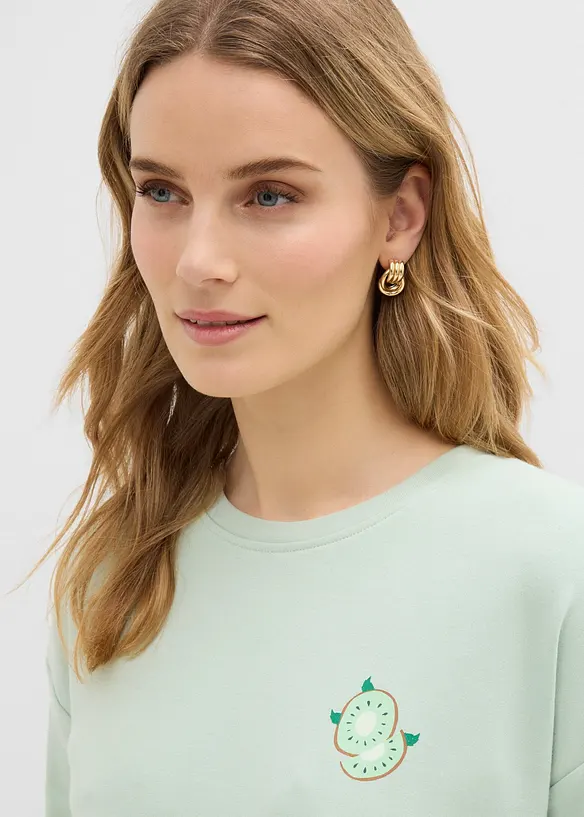 Maxi maglia in puro cotone biologico, bonprix