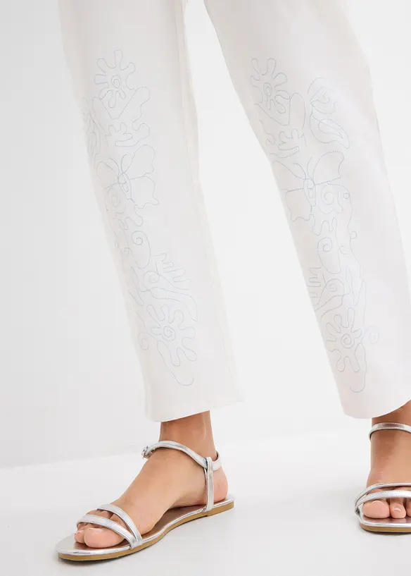 Pantaloni barrel con elastico in vita, bonprix