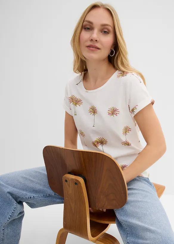 T-shirt in puro cotone biologico, bonprix