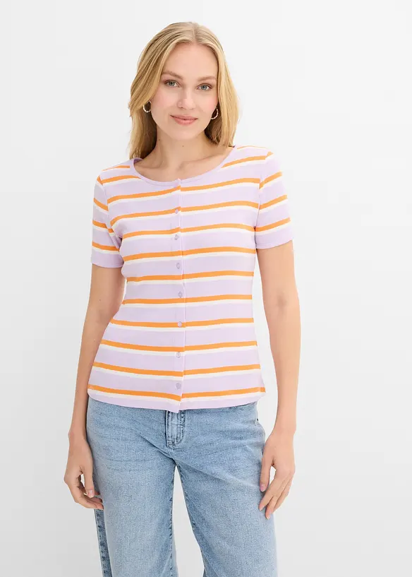 Maglia in cotone biologico a costine, bonprix