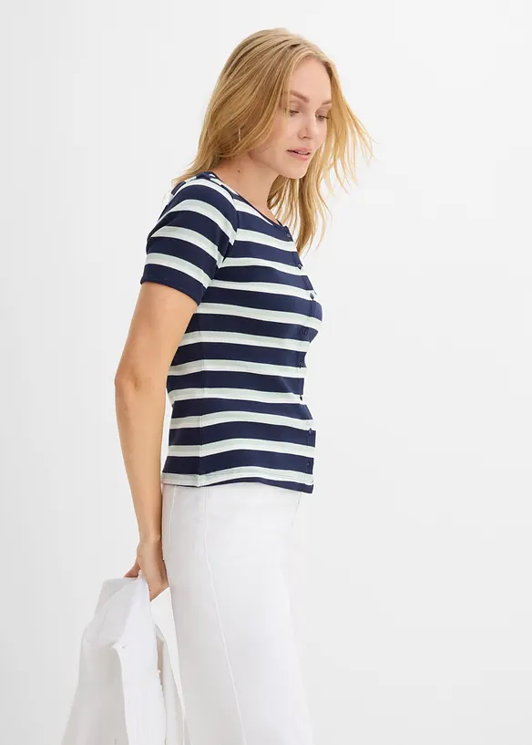 Maglia in cotone biologico a costine, bonprix