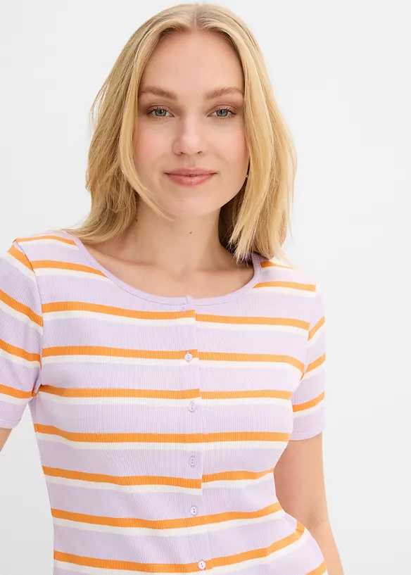 Maglia in cotone biologico a costine, bonprix