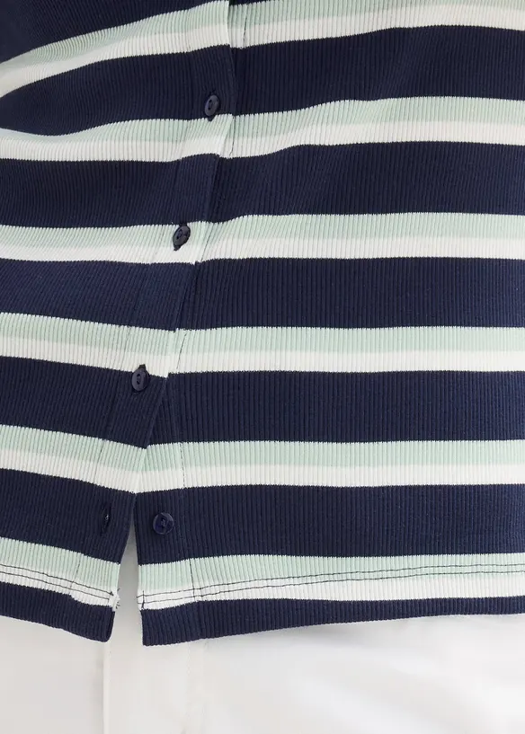 Maglia in cotone biologico a costine, bonprix