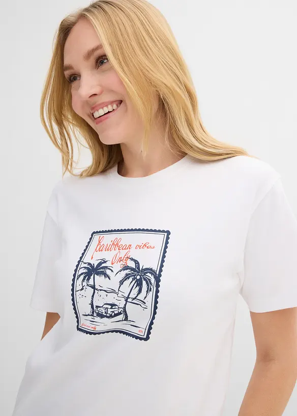 T-shirt in puro cotone biologico, bonprix