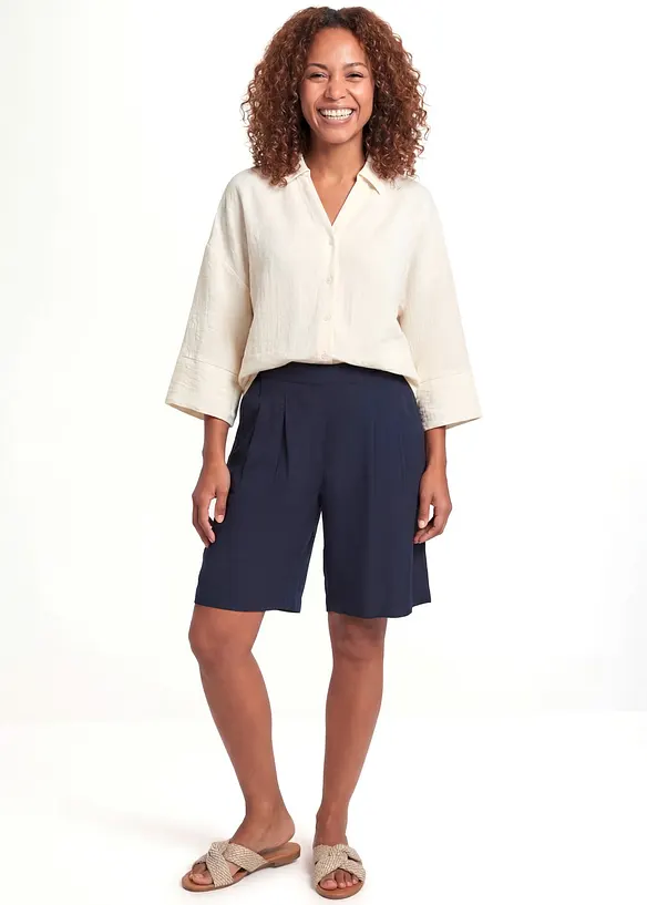 Bermuda in viscosa fluente, bonprix