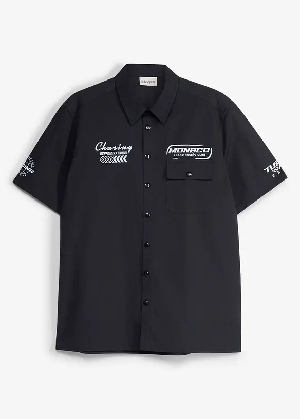 Camicia a maniche corte in puro cotone biologico, bonprix