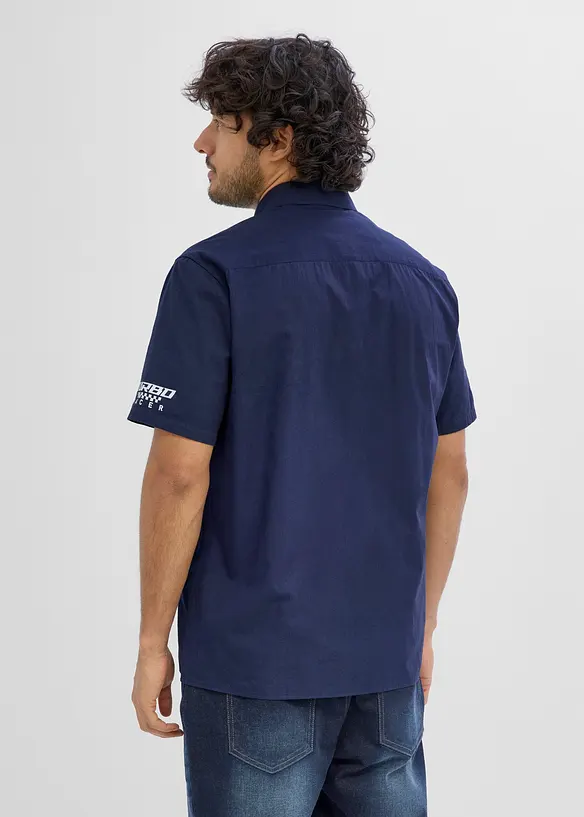 Camicia a maniche corte in puro cotone biologico, bonprix